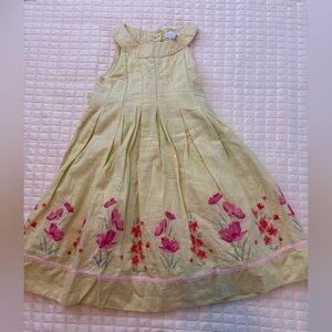 Charter Club A-Line Skirt - Cream with Pink Floral Embroidery